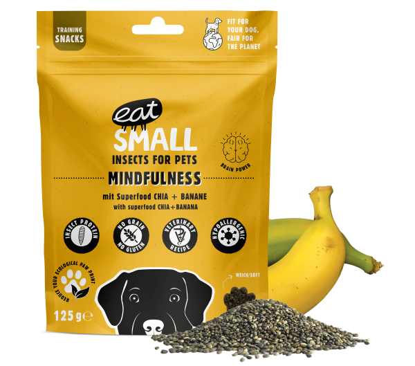 Mindfulness - Snack aus Insektenprotein mit Banane und Chia