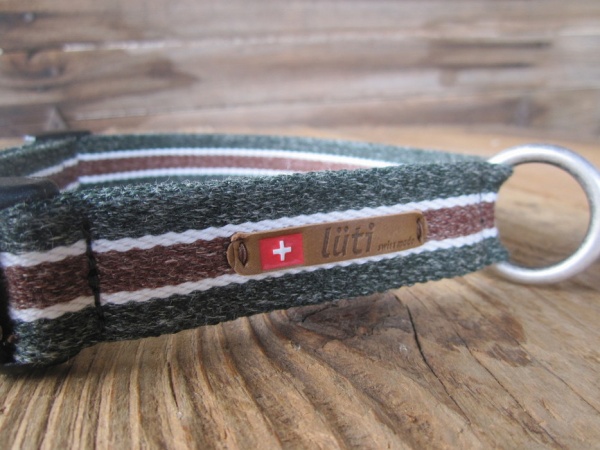 Halsband Grischun dunkelgrün-braun von lüti